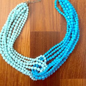 Anthropologie turquoise statement necklace